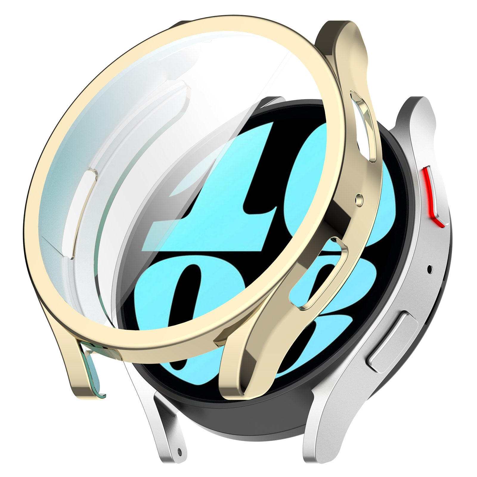 For Samsung Galaxy Watch6 44mm Full Coverage Electroplating Watch Protector TPU Watch Case For Samsung Galaxy Watch6 44mm Full Coverage Electroplating Watch Protector TPU Watch Case